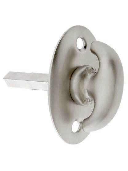 Solid Brass Thumb Turn in Satin Nickel.